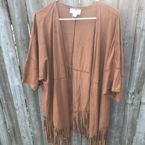 Fringe kimono
